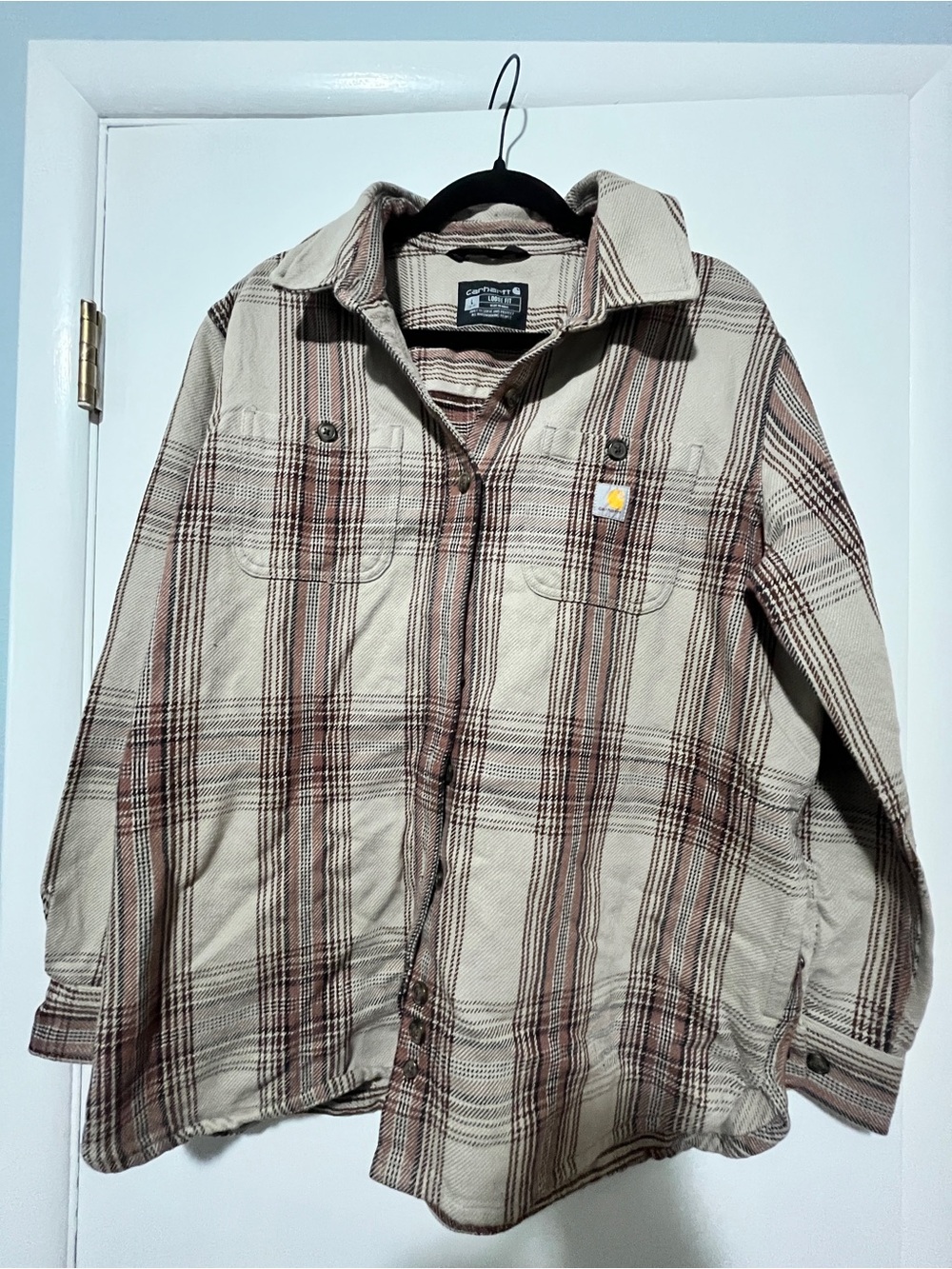 Carhartt Women’s Loose Fit Plaid Jacket Size Large